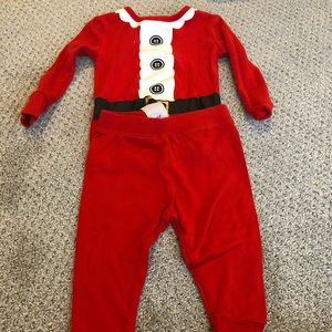 Santa suit Christmas pajamas 18 months.